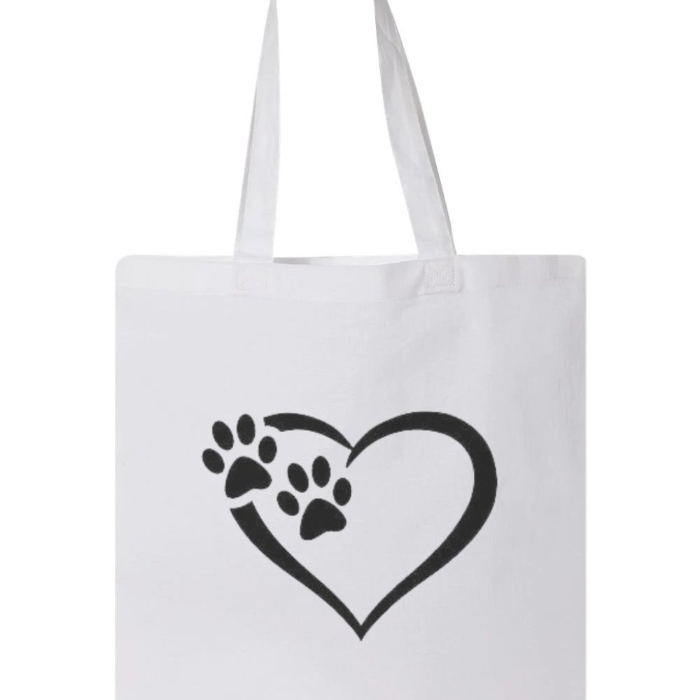 Cute Smple Paw Print Cat Dog Heart Dog Lover Design